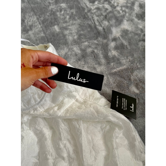 Lulus Brand New with Tags Size Small From This Day Floral Jacquard Strapless Mid - Picture 10 of 16